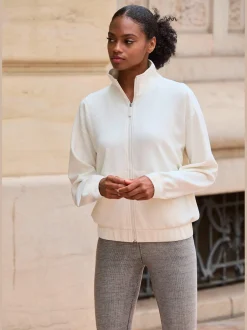 Copenhagen Studios Vestes<Veste sweat veste détente à col montant